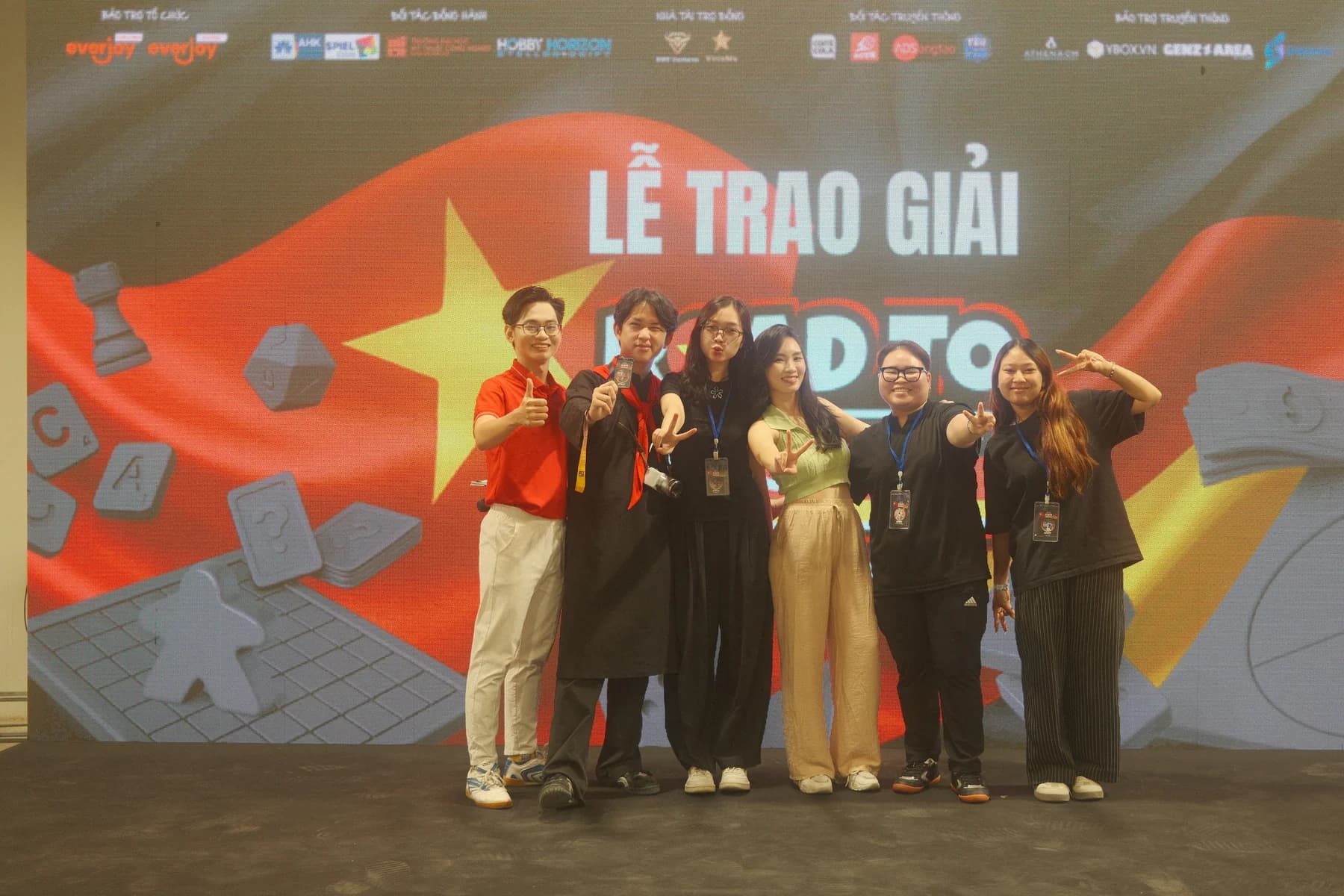Road to Essen finalist group during the award ceremony