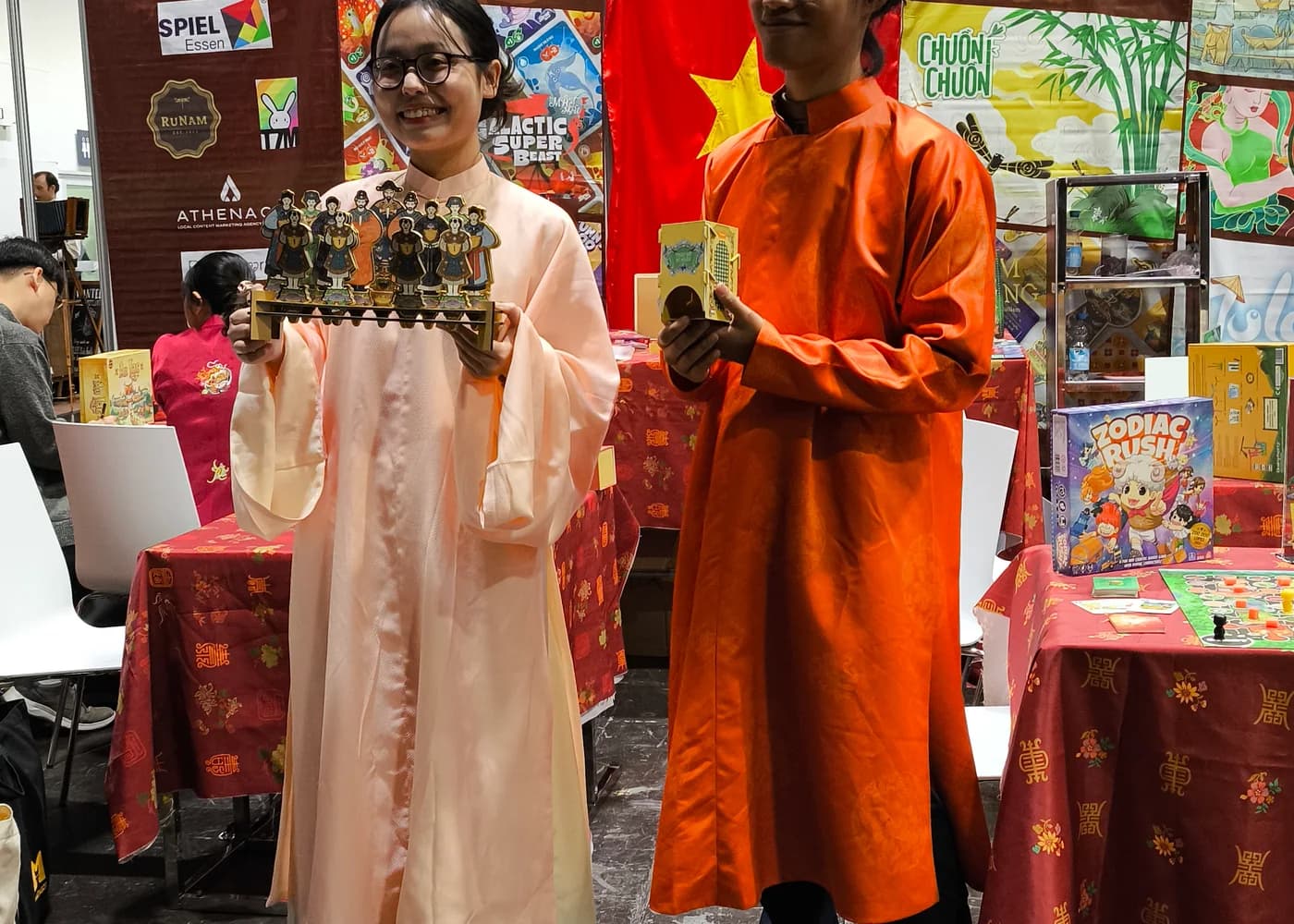 Vietnamese cultural showcase at the Everjoy SPIEL Essen booth